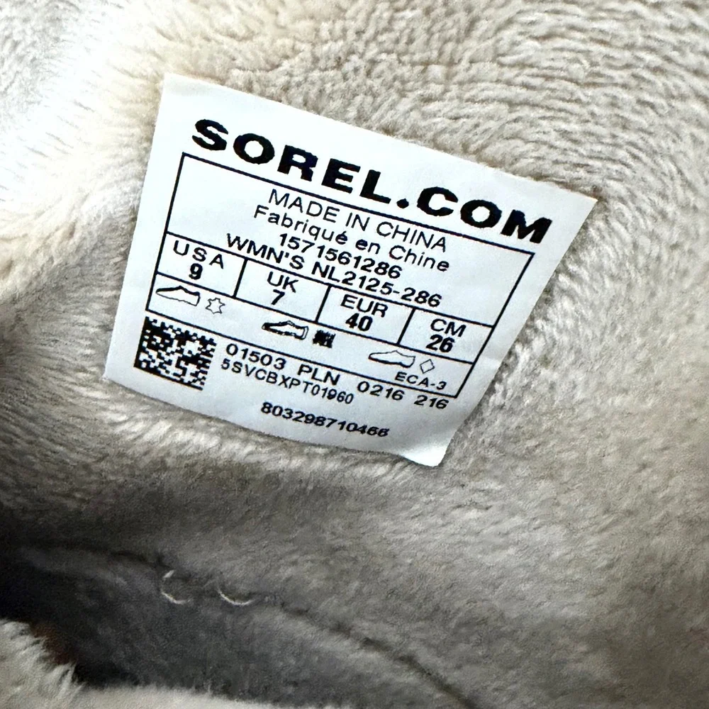 Sorel Slimpack Riding Tall Waterproof Leather Winter Boots Brown Grey NL2125‎  9